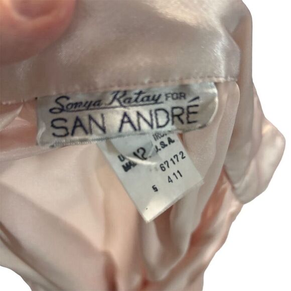 Women's Pink Satin vintage skirt - Picture 8 of 10